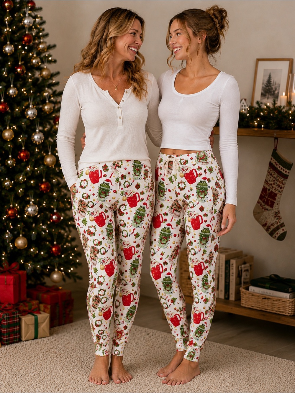 Women’s Bamboo Lounge Joggers - Grinch Print